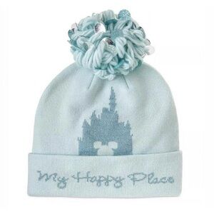 Disney My Happy Place - Teal Winter Hat